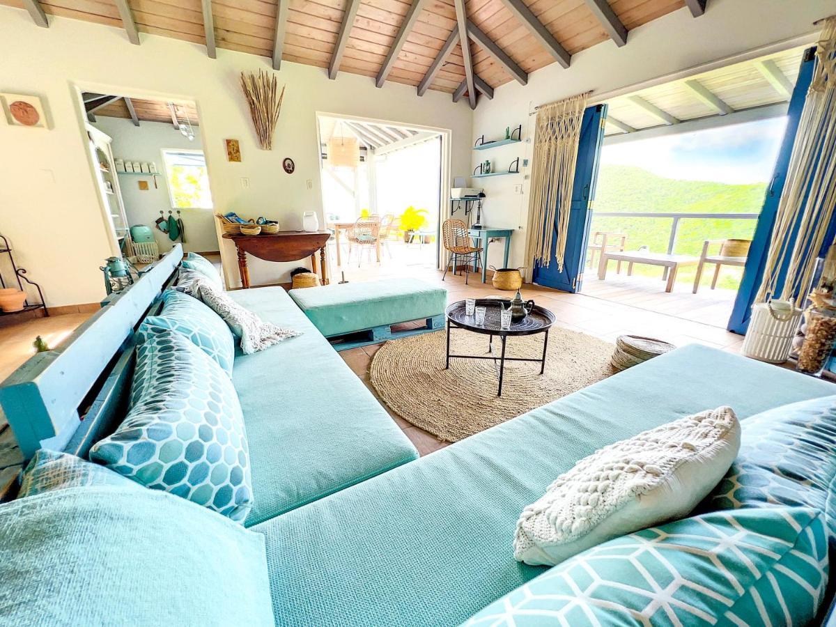 Aquamarine, Private Room In Villa Casa Blue Pool Sea View Koolbaai Dış mekan fotoğraf